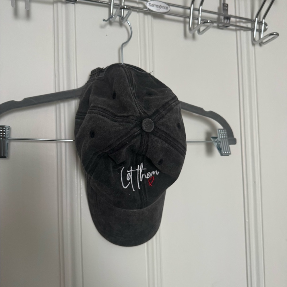 Black 'Let Them' Embroidered Cap